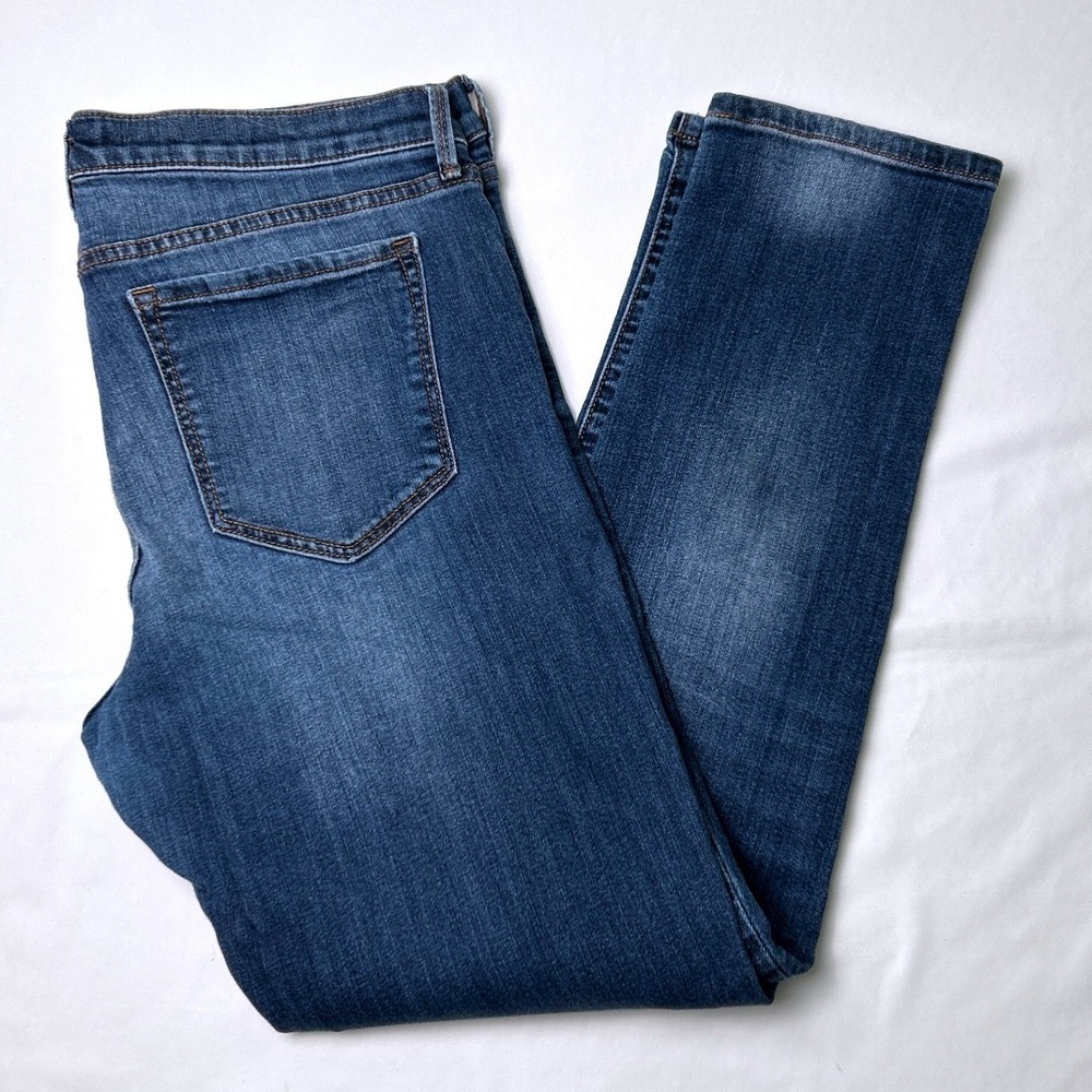 Banana Republic Womens Mid Rise Premium Denim Skinny Jeans Size 12/31S Blue